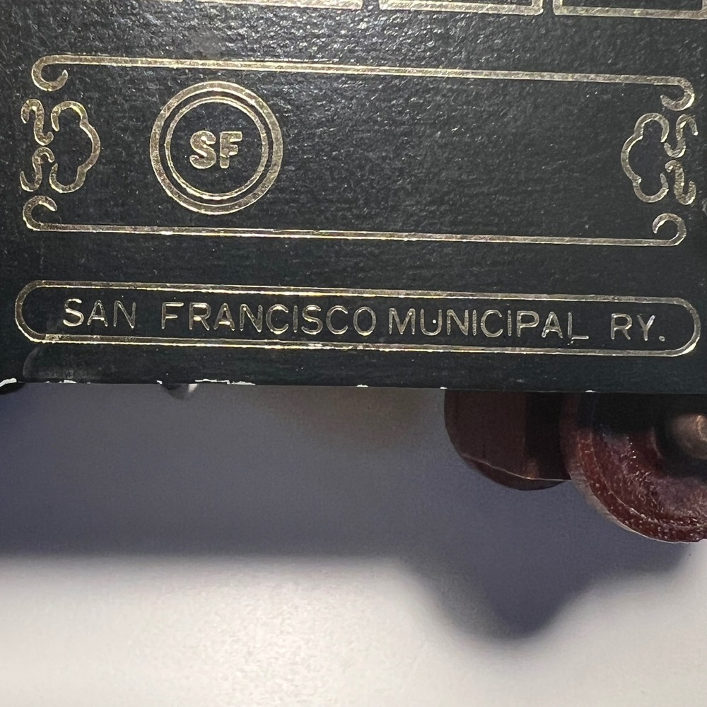 GATCO San Francisco Cable Car Music Box Powell & Hyde Green Brown Wood No. 25 - Picture 8 of 12